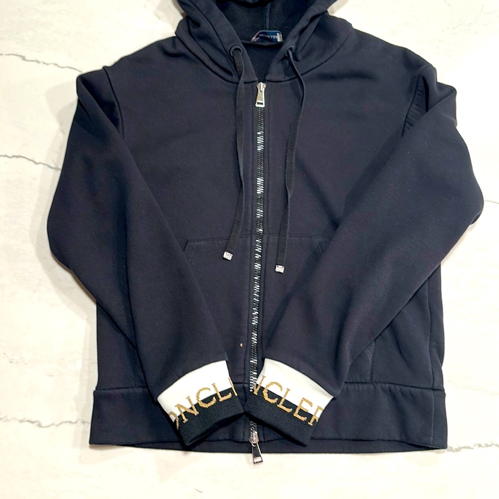 Moncler Black & White Zip Sweatshirt